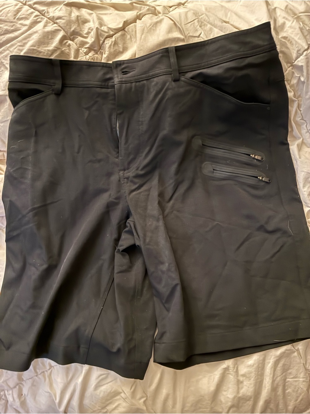 Lululemon Men's Black Zipper Utility Shorts